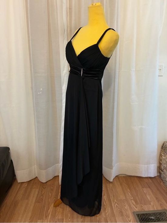 dressbarn Dresses & Skirts - dressbarn Black Maxi Evening Dress with Ruched Bodice Size 6